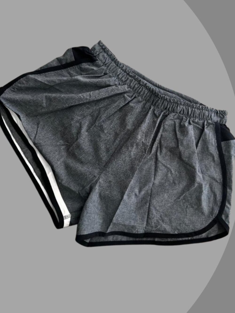 rabbit Men’s Thigh Time 3" Running Shorts – L - Charcoal